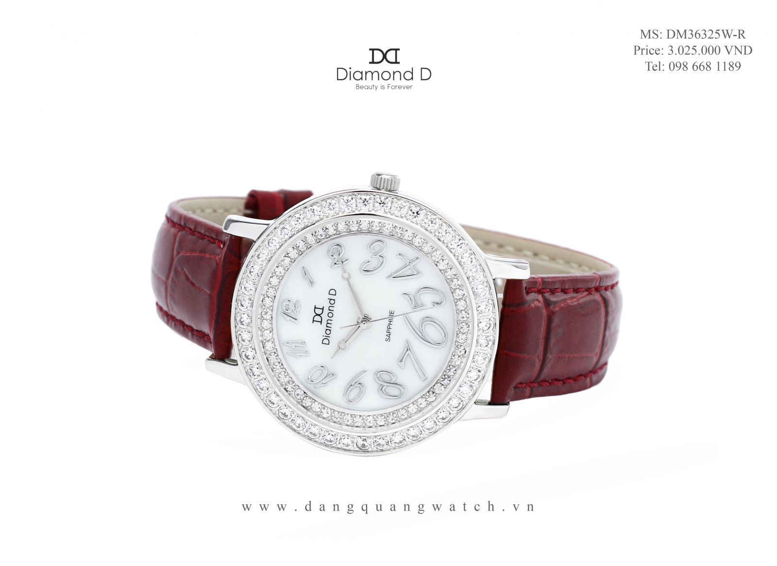 đồng hồ diamond d DM36325W-R