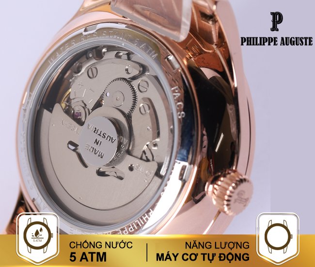 Đồng hồ nam Philippe Auguste PA5003G: Sự phá cách kết hợp với thẩm mỹ tinh tế, đồng hồ nam Philippe Auguste PA5003G làm bừng sáng năm 2024 với đường nét đậm chất Pháp và tính năng tiên tiến. Hãy thưởng thức hình ảnh để trải nghiệm sự đẳng cấp của thiết bị này.